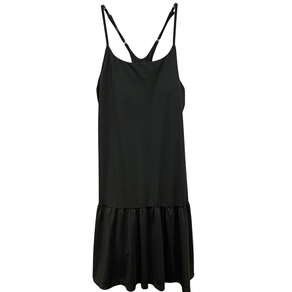 MOCOLY Black Athletic Dress Built-in Shorts Racerback Tennis‎ Golf Workout